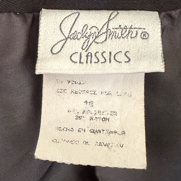 *JACLYN SMITH* Black x Gold Long Sleeve Blazer Suit Jacket Size - Picture 6 of 7